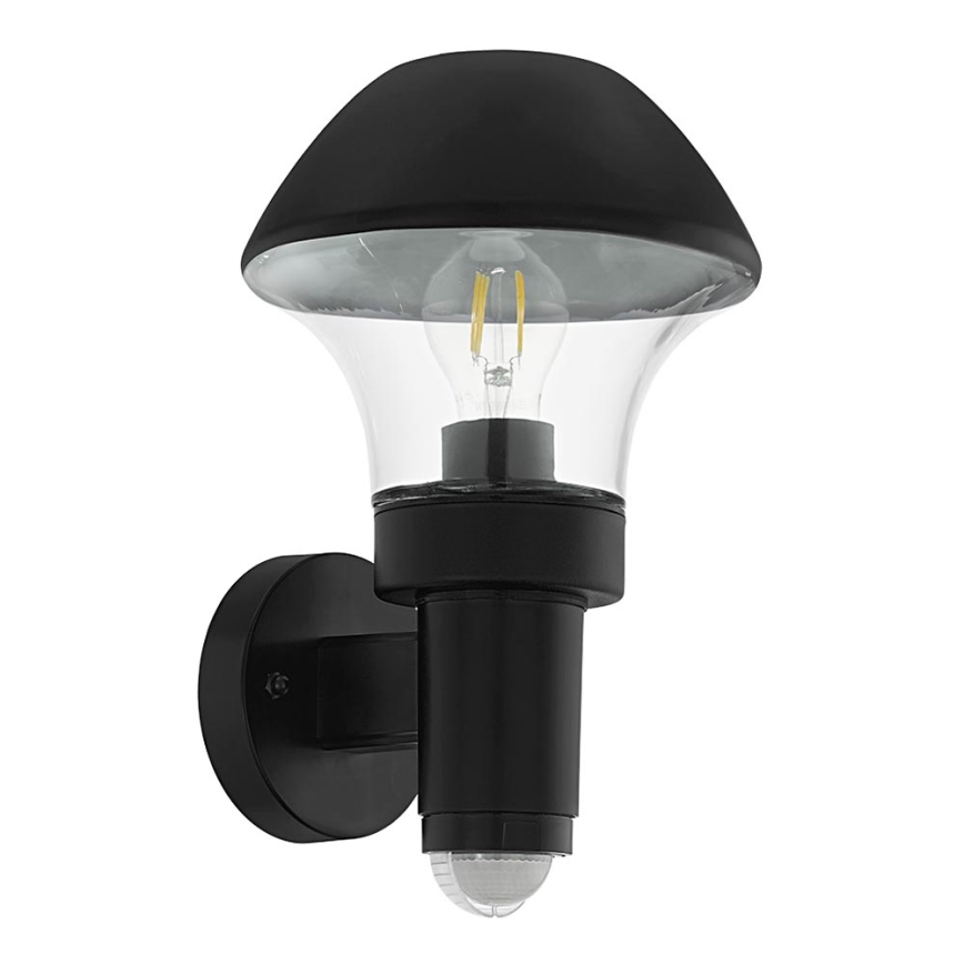 Eglo - Зовнішній настінний світильник з датчиком 1xE27/60W/230V IP44