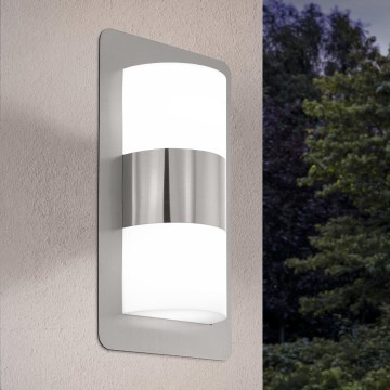 Eglo - Зовнішній світильник 2xE27/10W/230V IP4матовий хром