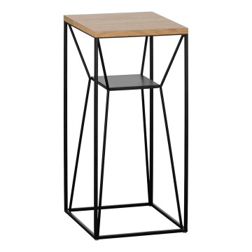 Eglo - Журнальний столик 65,5x30,5 см чорний/коричневий