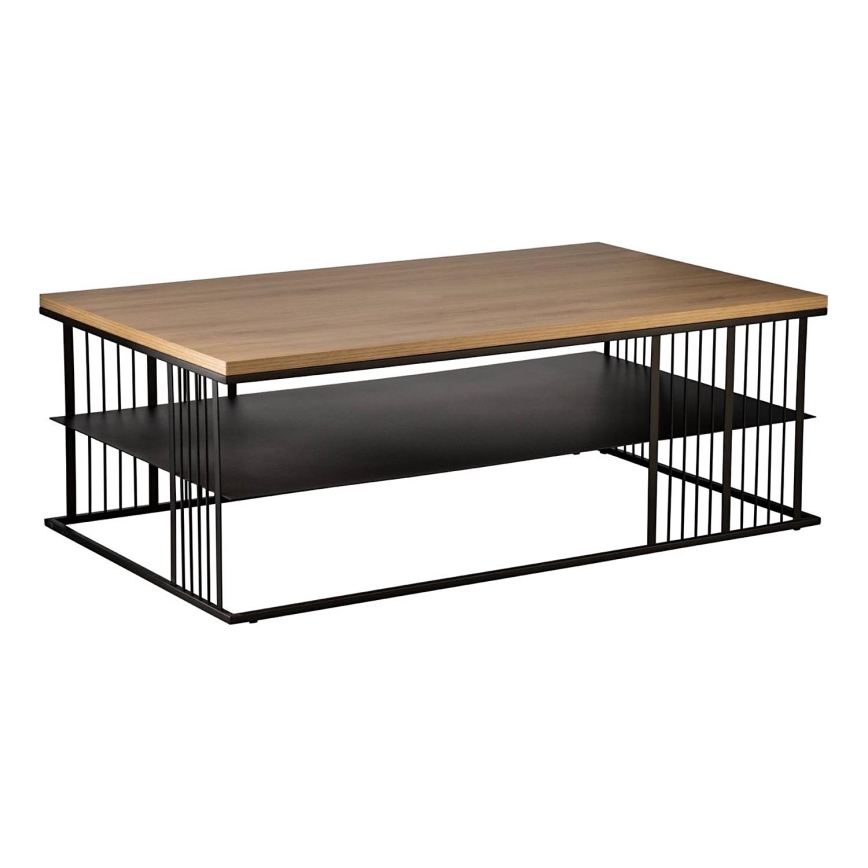 Eglo - Журнальный столик 36x100 см коричневый/черный - сертифицировано FSC