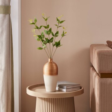 Eglo - Керамічна ваза 28x15 см білий/золотий