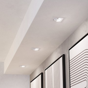 Eglo - Комплект из 3 диммируемых встраиваемых светильников LED/4,8Вт/230В 8,8x8,8 см белый