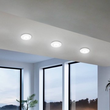 Eglo - комплект із 3 димованих вбудованих стельових світильників RGBW LED, 4,7W/230V, 2700-6500K, білий