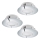 Eglo - Комплект із 3 вбудованих LED‑світильників PINEDA LED/4,9W/230V