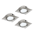 Eglo - комплект из 3 встраиваемых LED-светильников PINEDA LED/4,9W/230V
