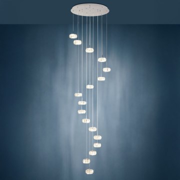 Eglo - Кришталева підвісна LED люстра з регулюванням яскравості 17xLED/4,5W/230V