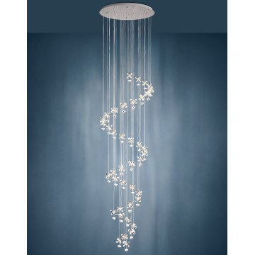 Eglo - Кришталева підвісна LED люстра з регулюванням яскравості 40xLED/1,8W/230V