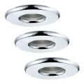 Eglo - КОМПЛЕКТ 3x светодиодных светильников для ванной комнаты IGOA 1xLED/3,3W/230V IP44
