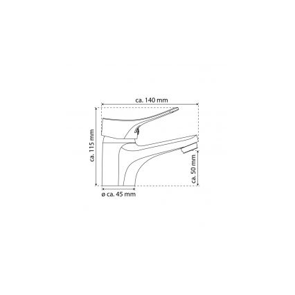 Eisl NI075VECR - Змішувач для умивальника + випуск з переливом VERONA, блискучий хром