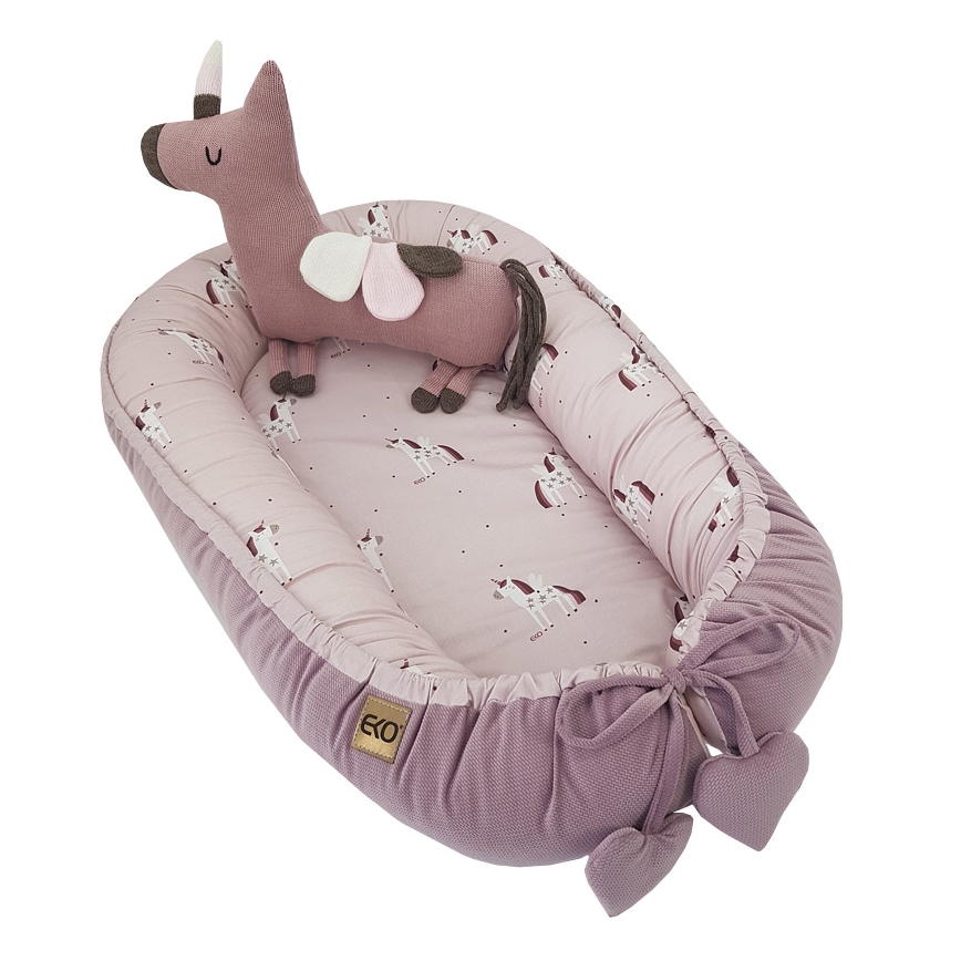 EKO - Хлопковое детское гнездышко UNICORN 90x60 см