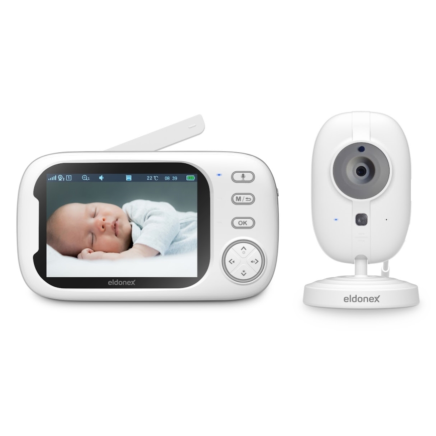 ELDONEX EBM-1010-WH - Дитяча радіоняня з монітором 5В/2000 мАг