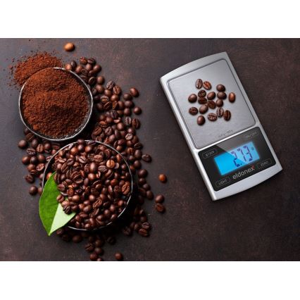 ELDONEX EKS-4040-SL - Ваги з точністю до сотих 2xCR2032 срібний