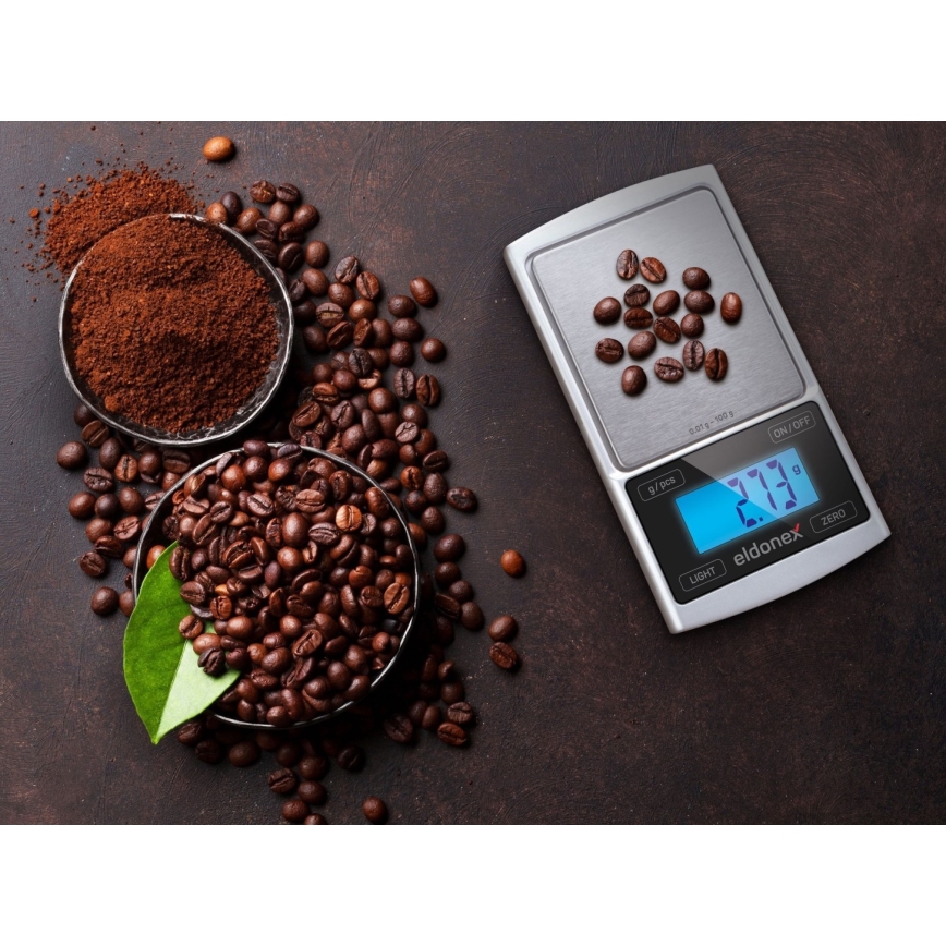 ELDONEX EKS-4040-SL - Высокоточные весы 2xCR2032 серебристый