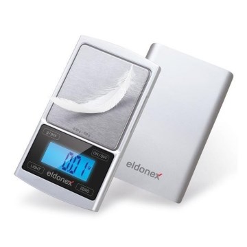 ELDONEX EKS-4040-SL - Высокоточные весы 2xCR2032 серебристый