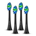 ELDONEX ETB-0001-BK - Комплект из 4 стандартных сменных насадок для зубной щетки SonicPro, черный