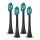 ELDONEX ETB-0001-BK - Комплект из 4 стандартных сменных насадок для зубной щетки SonicPro, черный
