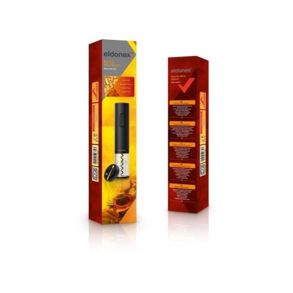 ELDONEX EWO-2100-BK - Електричний штопор для вина 4xAA чорний