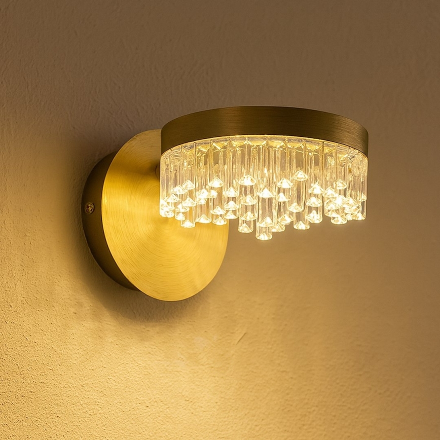 Елегантний настінний світильник LED/4W/230V, золотистий