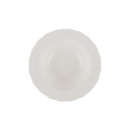 Елегантний порцеляновий столовий сервіз, 24 предмети, білий