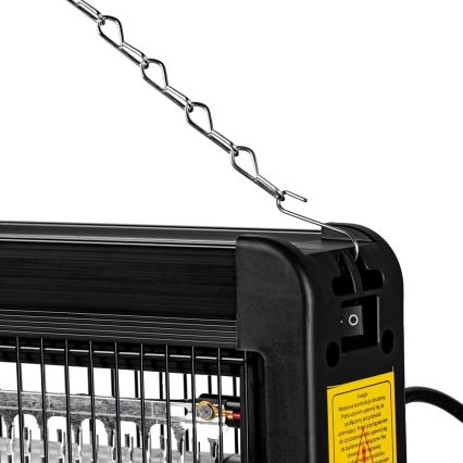 Электрический уничтожитель насекомых 2x10W/230V 100 м²