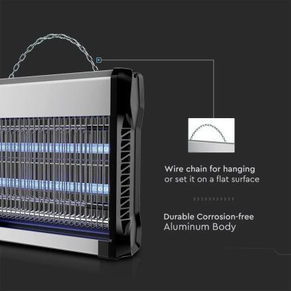 Электрический уничтожитель насекомых 2x15W/230V 100 м2