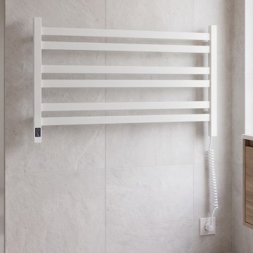 Электрический полотенцесушитель с термостатом AVANGARD 181W 50x90 cm белый правый