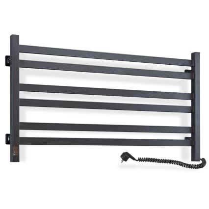 Электрический полотенцесушитель с термостатом AVANGARD 181W 50x90 cm черный правосторонний