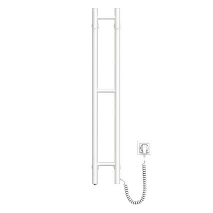 Электрический полотенцесушитель SILOUETTE 187W/230V 101,1 см IP44 белый правый круглый