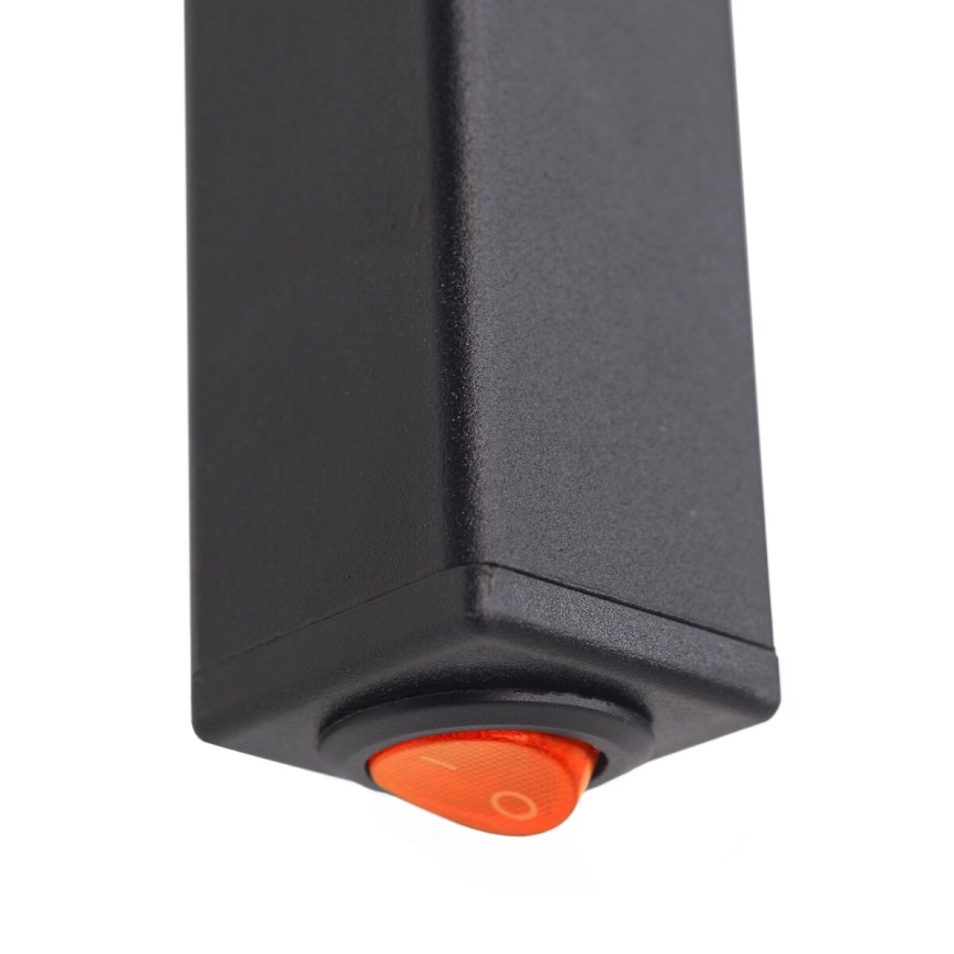 Электрический полотенцесушитель SILOUETTE 187W/230V 101,1 см IP44 черный правый угловой