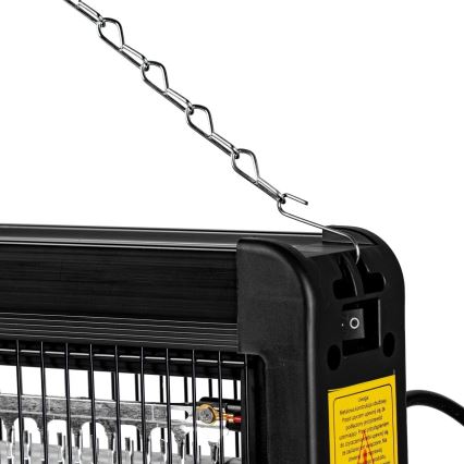 Електрична пастка для комах 2x20W/230V 180 м²