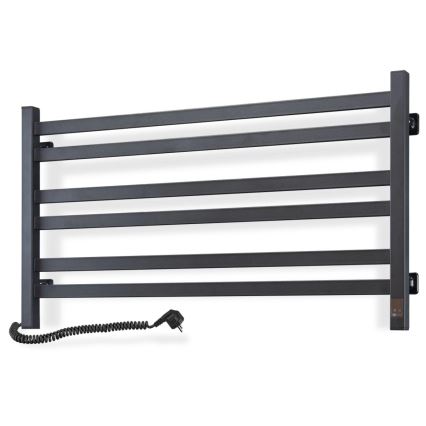 Електрична сушарка для рушників з термостатом AVANGARD 181W 50x90 cm чорна ліва