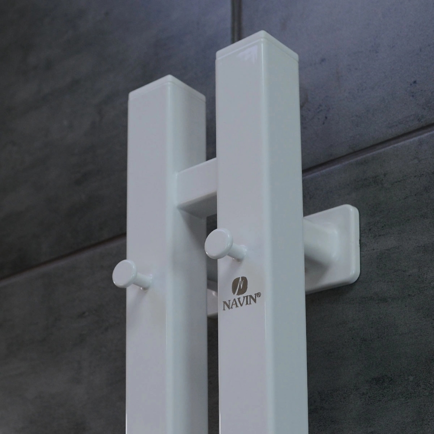 Електрична рушникосушарка з термостатом SILOUETTE 200 Вт/230 В 150,6 см IP44, біла, права