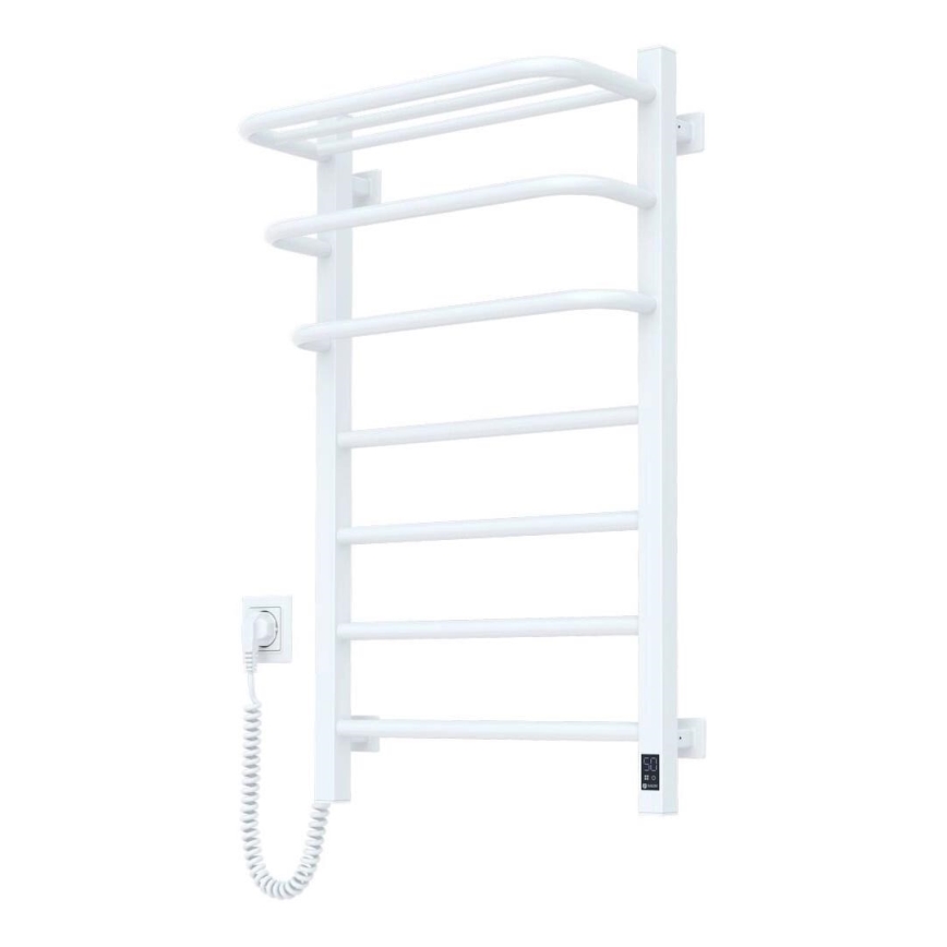 Електричний для ванної кімнати радіатор з терморегулятором FORTIS 350W/230V 80,6 см IP44 білий ліва квадратний