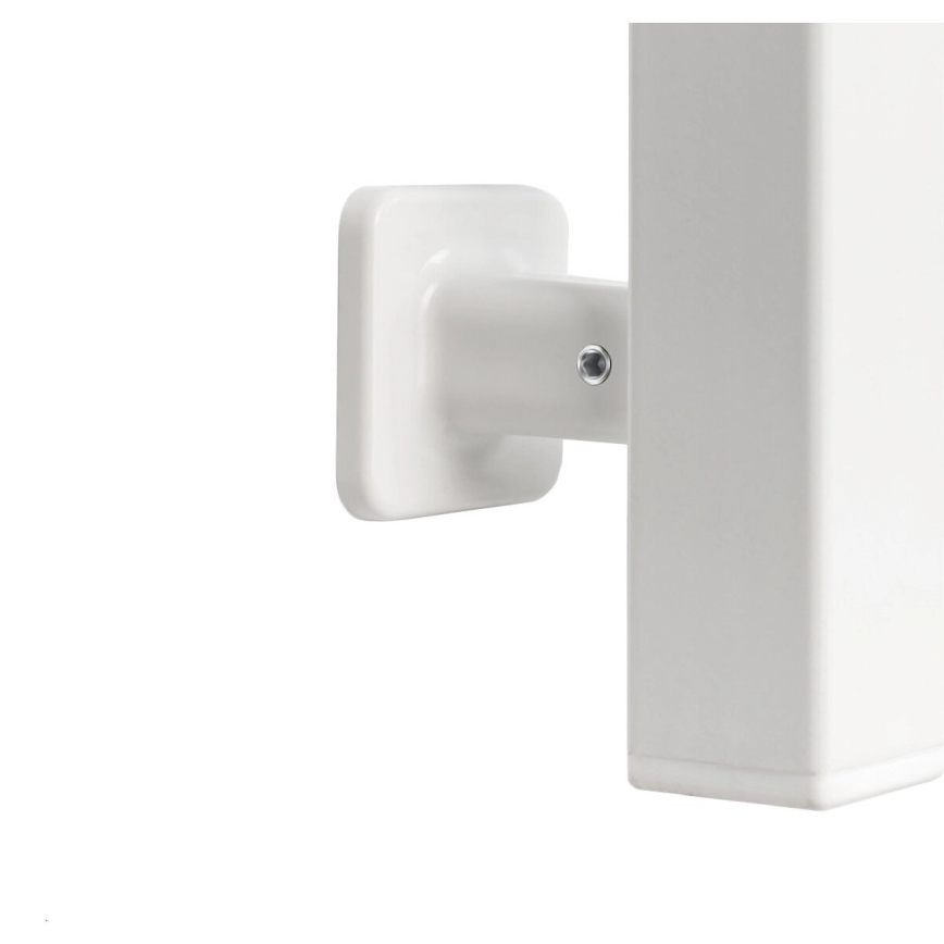 Електрична рушникосушка з терморегулятором SILOUETTE 187W/230V 120,6 см IP44 біла права квадратна