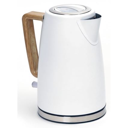Електрочайник 1,7 л 2400W/230V нержавіюча сталь/білий