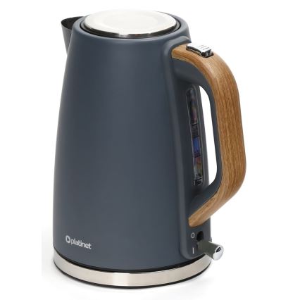 Електрочайник 1,7 л 2400W/230V нержавіюча сталь/сірий