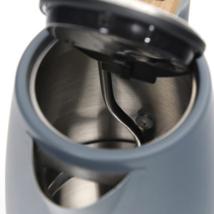 Електрочайник 1,7 л 2400W/230V нержавіюча сталь/сірий