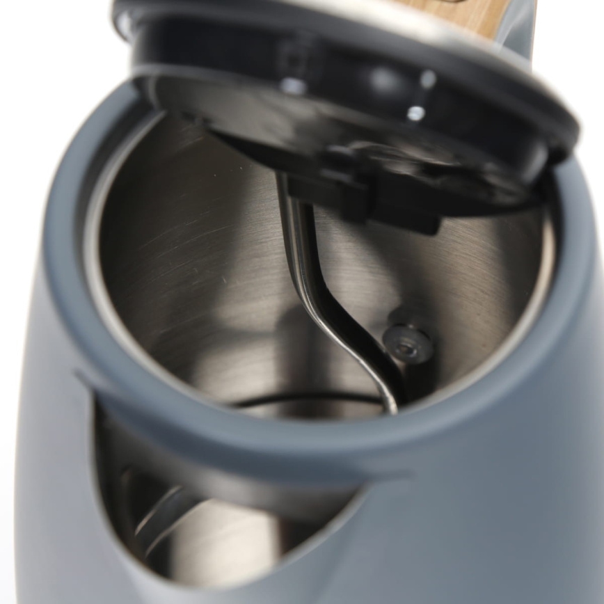 Електрочайник 1,7 л 2400W/230V нержавіюча сталь/сірий