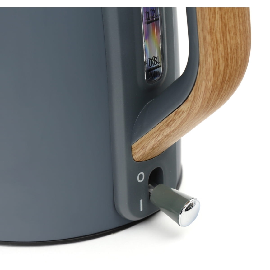 Електрочайник 1,7 л 2400W/230V нержавіюча сталь/сірий