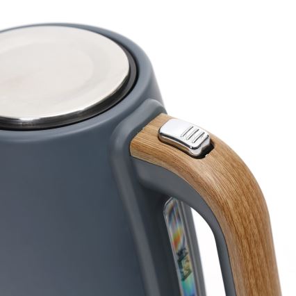 Електрочайник 1,7 л 2400W/230V нержавіюча сталь/сірий