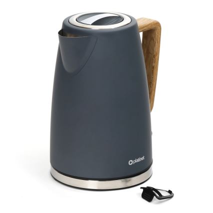 Електрочайник 1,7 л 2400W/230V нержавіюча сталь/сірий