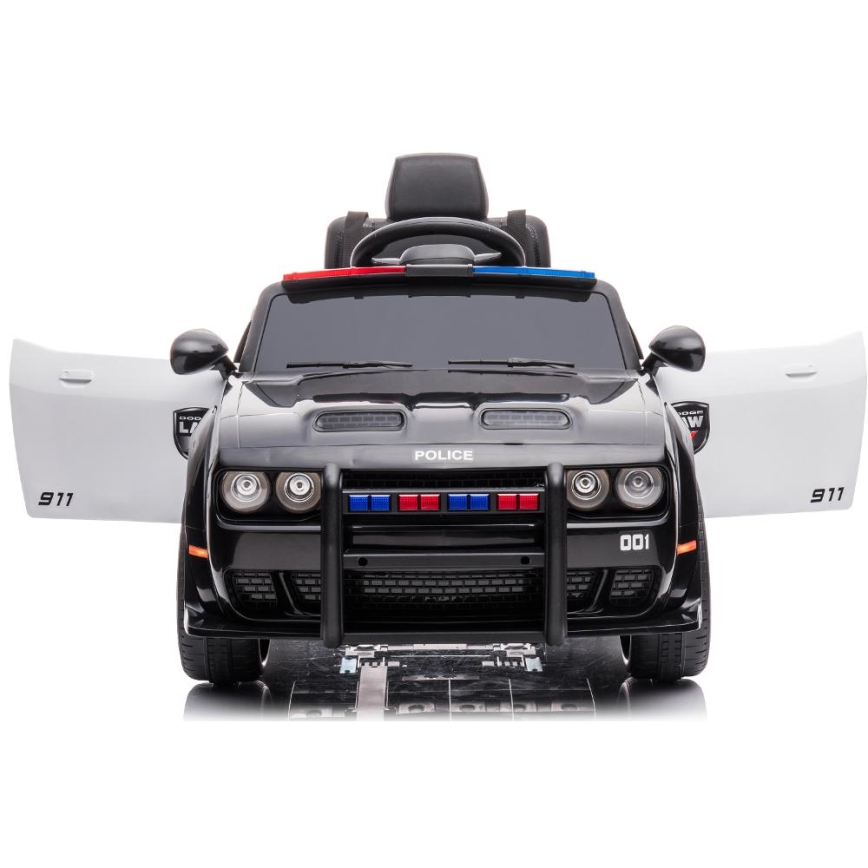 Електромобіль Dodge Challenger Поліція 50 Вт/4500 мАг чорний/білий
