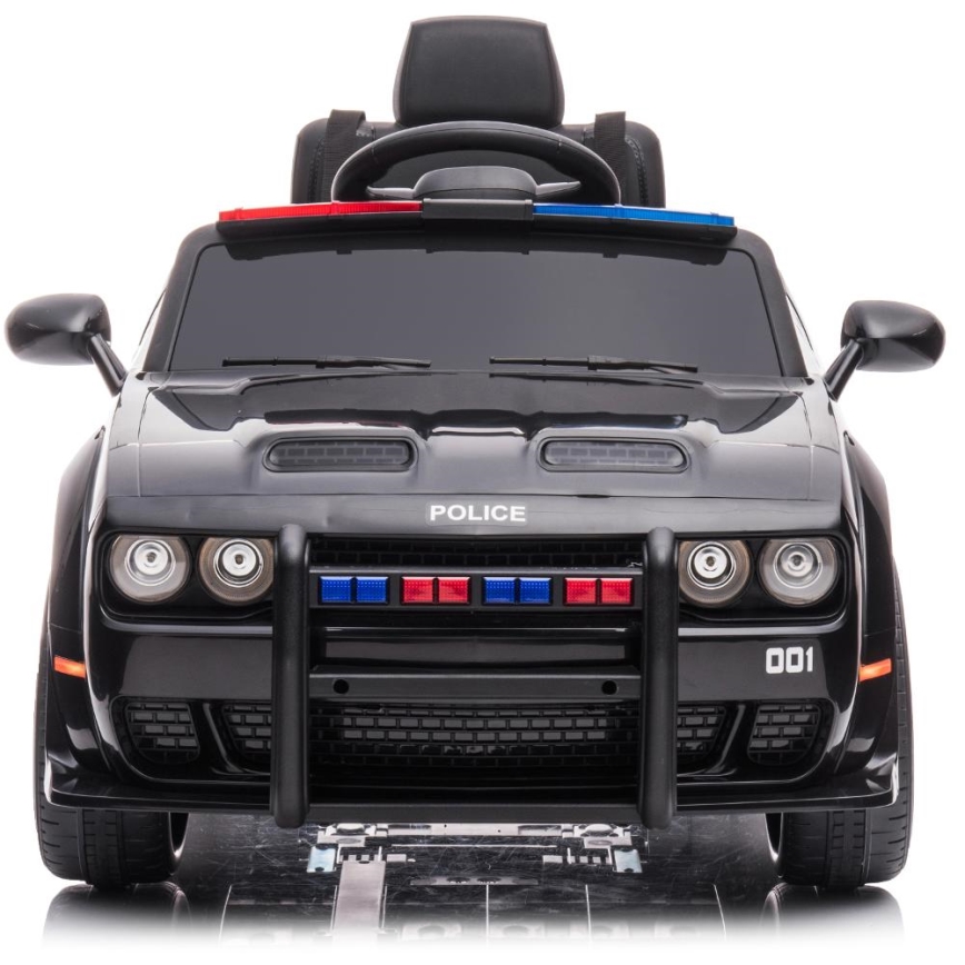 Електромобіль Dodge Challenger Поліція 50 Вт/4500 мАг чорний/білий