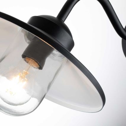 Elstead - Зовнішній настінний світильник з датчиком KLAMPENBORG 1xE27/60W/230V IP44