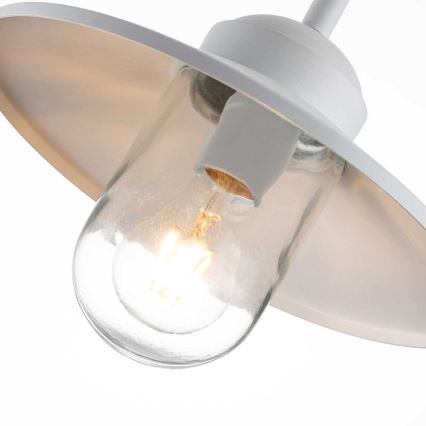 Elstead - Наружный настенный светильник KLAMPENBORG 1xE27/60W/230V IP44 белый