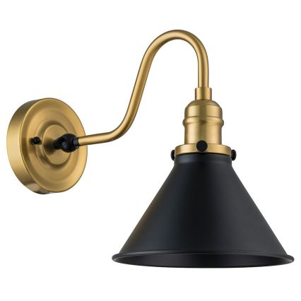 Elstead PV1-AB-MB - Настінний світильник PROVENCE 1xE27/60W/230V золотистий/чорний