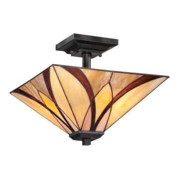 Elstead QZ-ASHEVILLE-SF - Люстра на штанге ASHEVILLE 2xE27/100W/230V