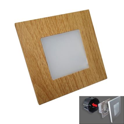 Emithor 48307 - Светодиодный навигационный светильник STEP LIGHT 16xLED/1W/230V