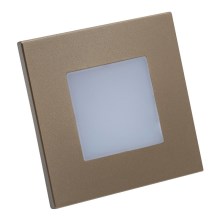Emithor 48334 - Светодиодный светильник для лестницы STEP LIGHT LED/1W/230V золотой