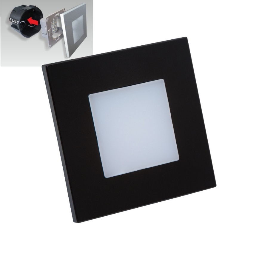 Emithor 48335 - Светодиодный светильник для лестницы STEP LIGHT LED/1W/230V черный
